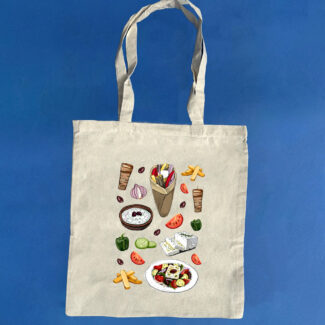 Greek food tote