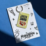 Greek salad keychain
